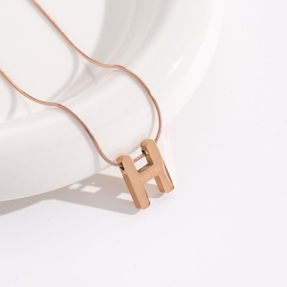 Elegant 18K Plated Titanium Steel Cross Necklace for Women - Light Luxury Clavicle Chain That Resists Fading