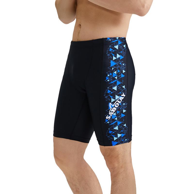 

SABOLAY Men s Racing Swim Trunks - High-End Nylon Flat-Leg Design for Professional Swimmers XXXL