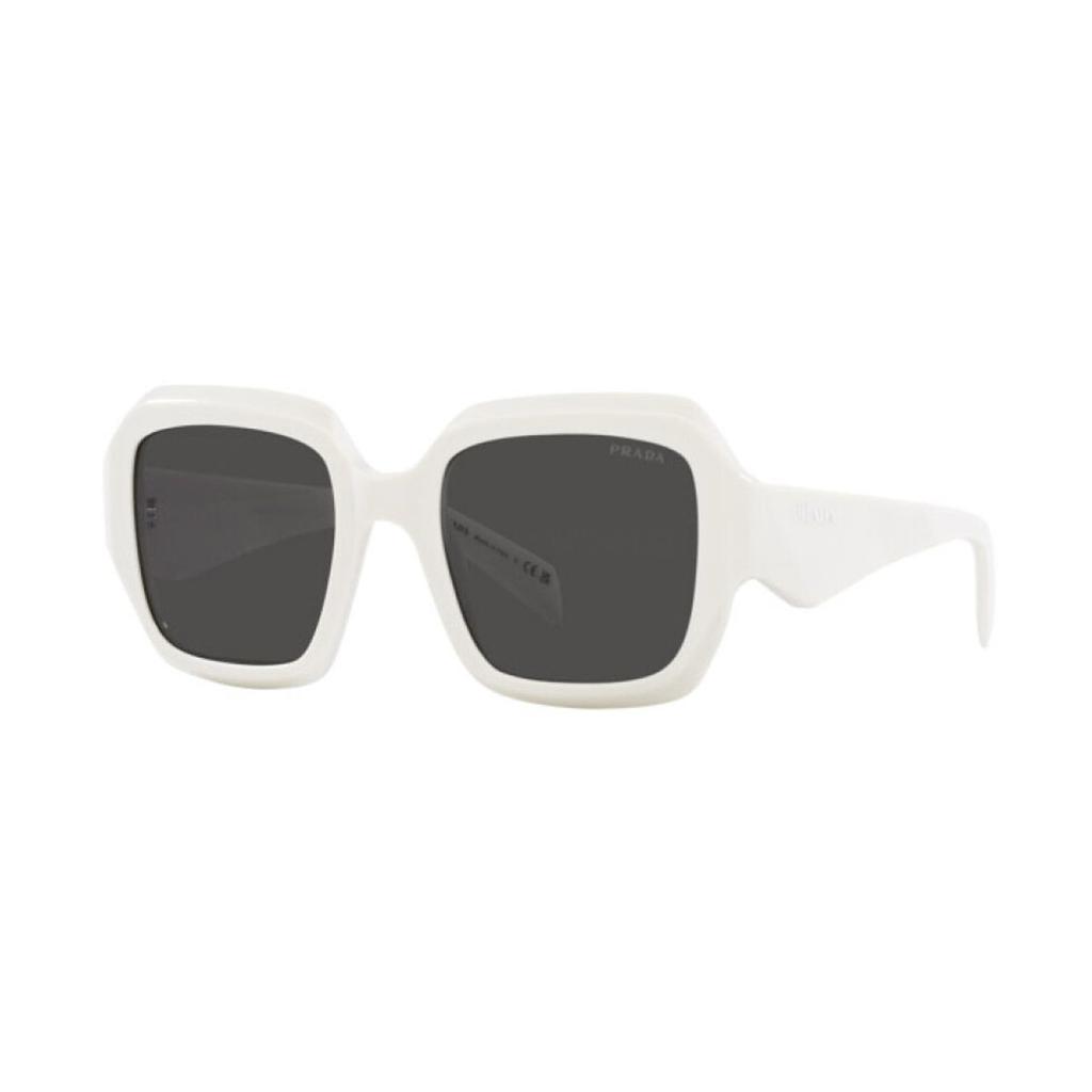 Prada Side Logo Letter Square Sunglasses Women sunglasses White PR28ZS17K08Z