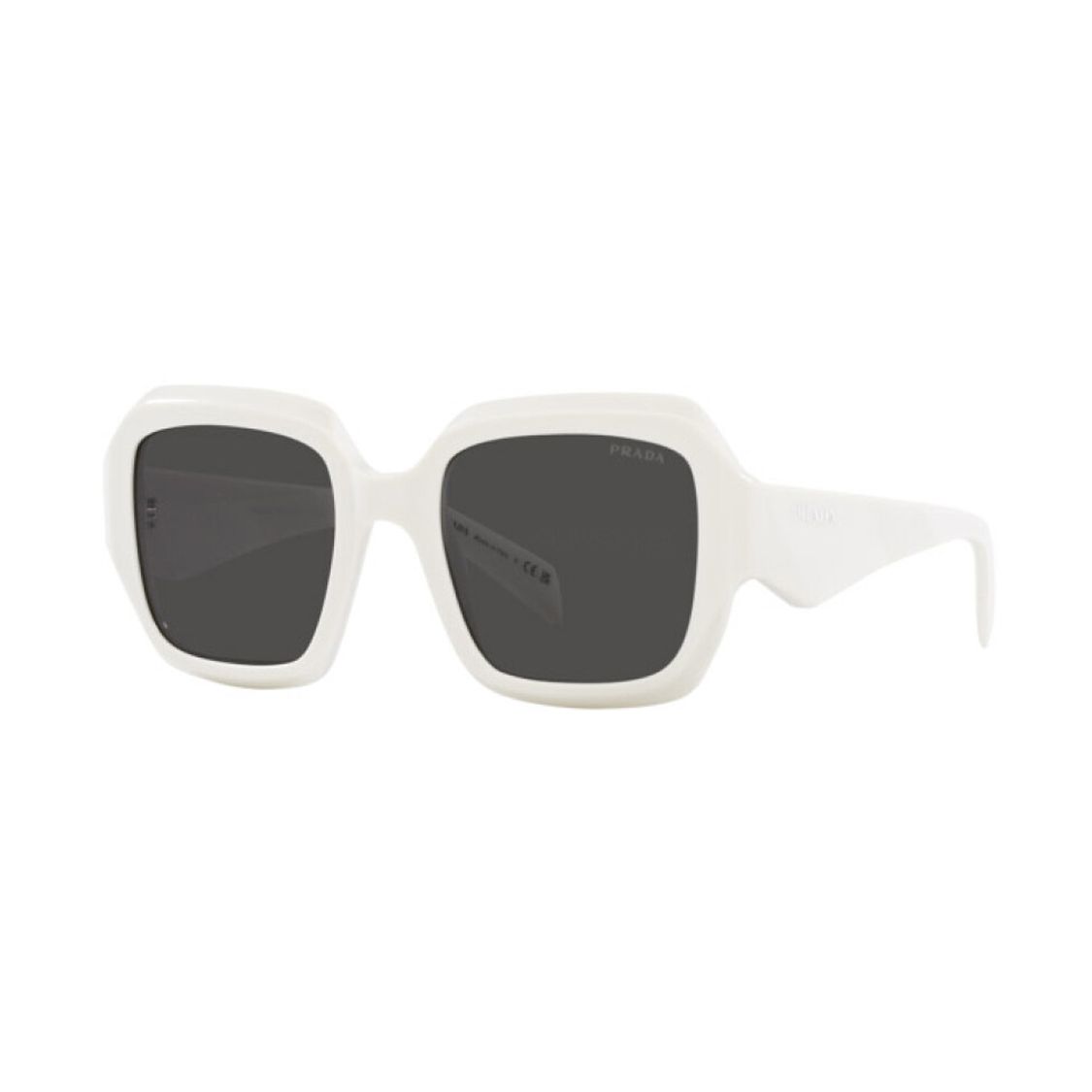 

Prada Side Logo Letter Square Sunglasses Women sunglasses White PR28ZS17K08Z 54