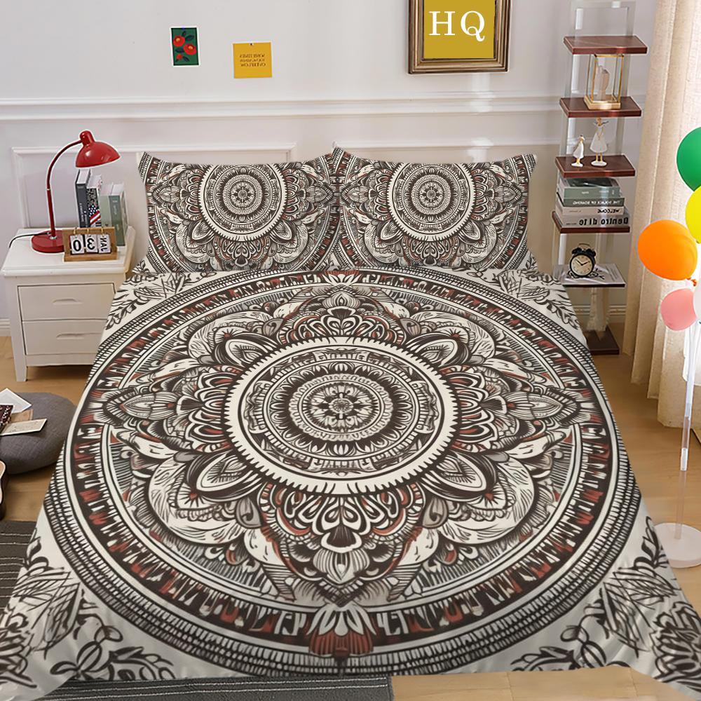 Set de lenjerie de pat Fashion Home Față de pernă imprimată poliester moale Seturi de husă de pilotă pentru bărbați de dimensiune dublă Decorarea casei