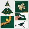 Cute Pet Clothes Green Cat Christmas Outfit New Parties Dress-up  New Year