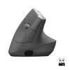 Logitech MX Vertical Ergonomic Wireless Mouse RF Wireless+Bluetooth, 4000 DPI, Graphite