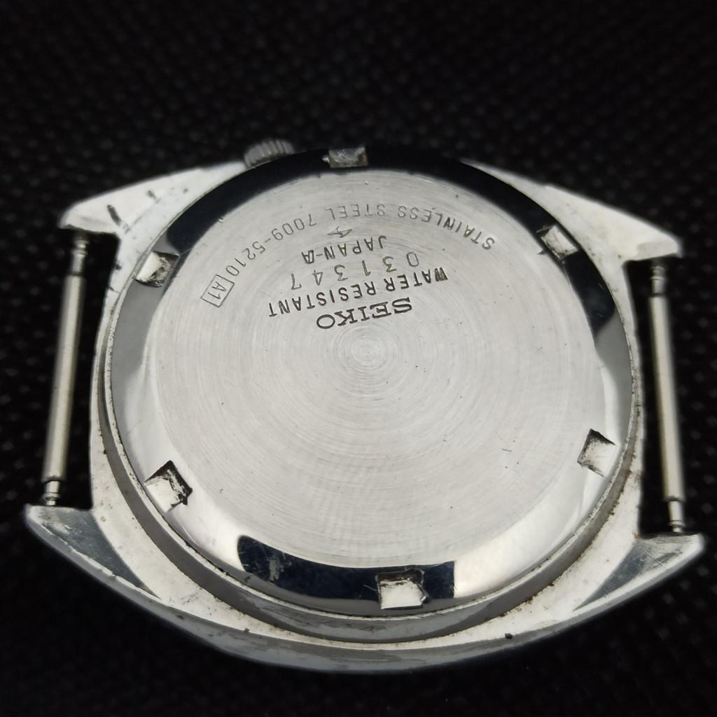USED VINTAGE SEIKO 5 AUTOMATIC 7009A JAPAN MENS D/D BEIGE WATCH 550l-a298046-9 SKU550l-a298046