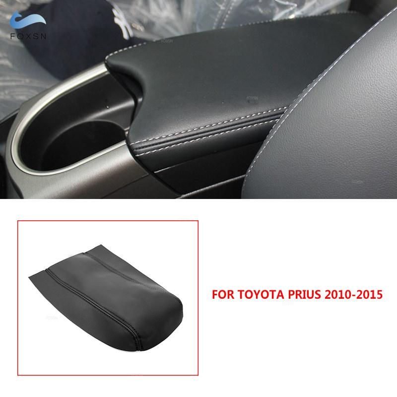 For Toyota Prius 2004 2005 2006 2007 2008 2009 2010 2011 2012 2013 2014 2015 Center Console Lid Armrest Box Cover Protect Trim