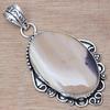 Necklace Imperial Jasper Gemstone Handmade Antique Silver Jewelry 2.25"
