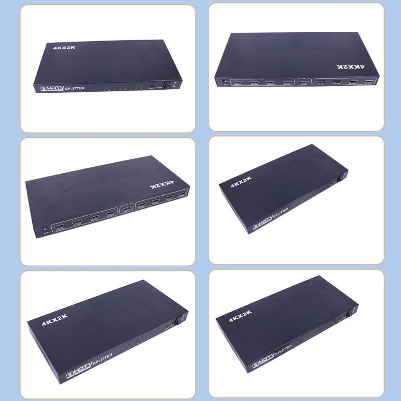 1x8 HDTV Distribution Amplifier With 4K60Hz Resolution Output Intelligent Switching For Gaming Consoles And PC