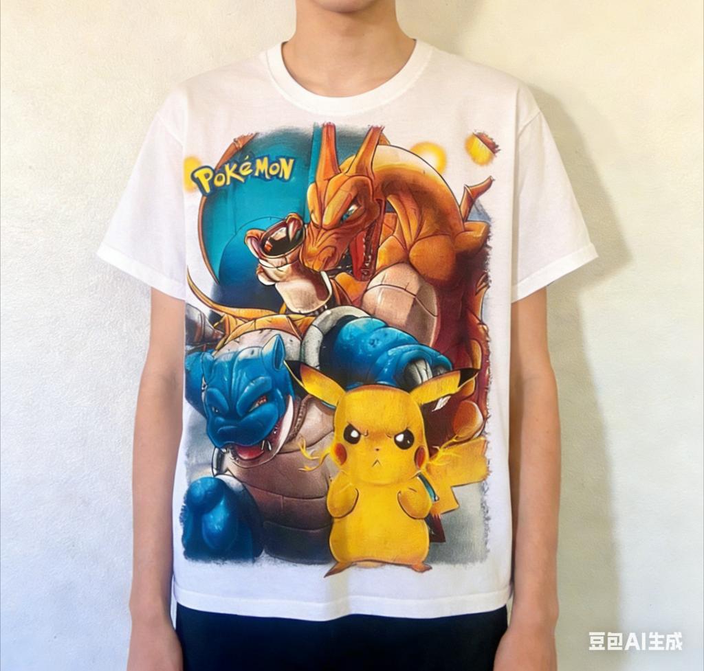 The Popular Summer Fashion New Pokemon Squad Pattern 3d Printed Outdoor Sports Casual Breathable Shirt in Large Size in 2026