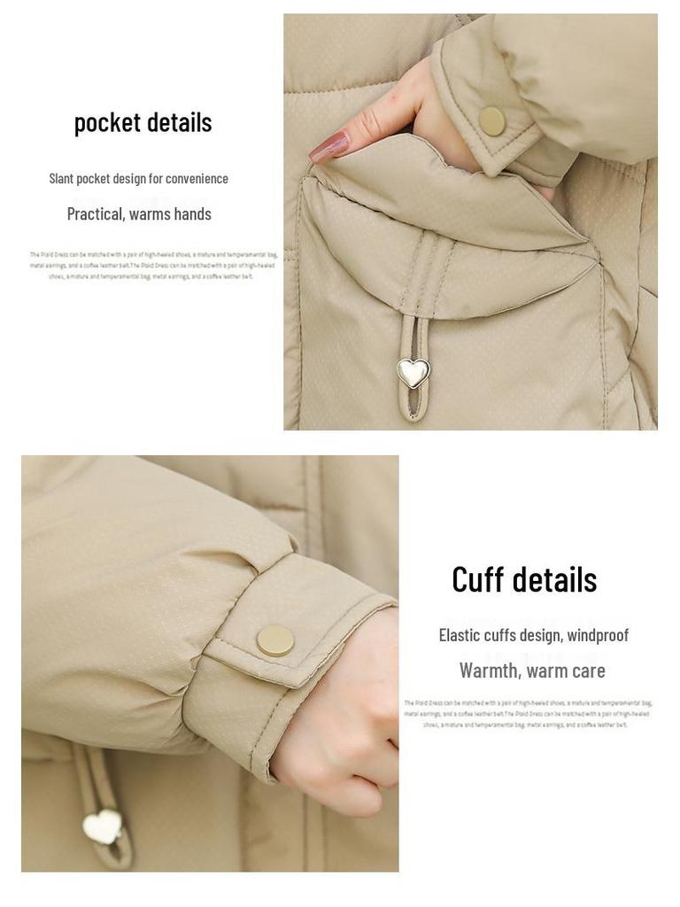 Damen 2025 Winter Verdickter Baumwollgepolsterter Daunenmantel - Koreanische Mode Locker Geschnitten, Kurze Kapuzenjacke.