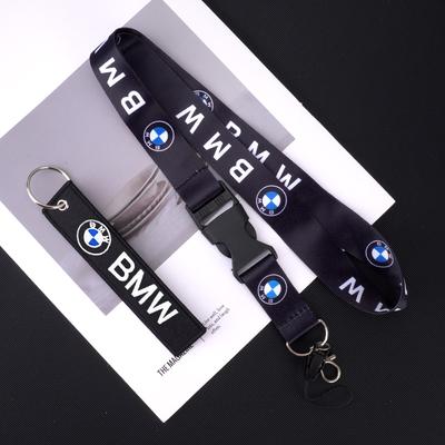 B-Logo BMW Smycz na szyję Klucz Telefon Karta służbowa Sznurek do kluczy Brelok na klucze Do BMW M Performance E46 E36 E34 E53 E87 E90 E60 X1 X2 X3 X5 X6 jbzh05