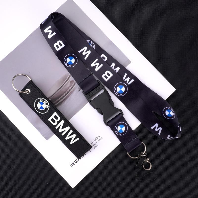 B-BMW Logo Neck Strap Key Phone Work Card Lanyard Rope Keychain For BMW M Performance E46 E36 E34 E53 E87 E90 E60 X1 X2 X3 X5 X6 Bzdn55
