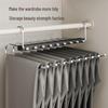 Multi-Layer Stainless Steel Folding Pants Hanger with Pull-Out Clips