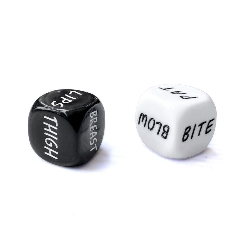 Erotic Luminous Flirting Dice Set - Adult Pose Dice for Couples