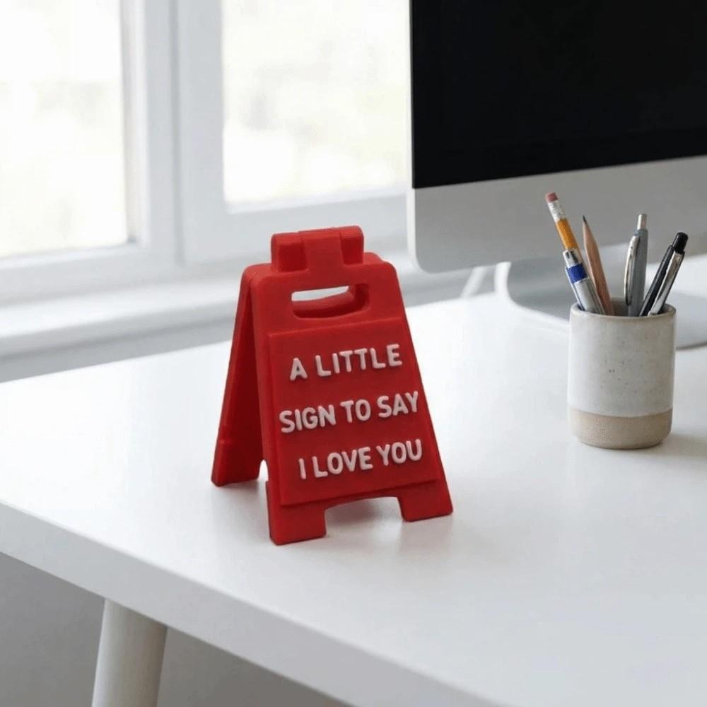 Decorative Plaque 3D Print Letter Signage Decorations Creative Funny Desktop Accessory Mini Lovers Home Ornaments Gifts