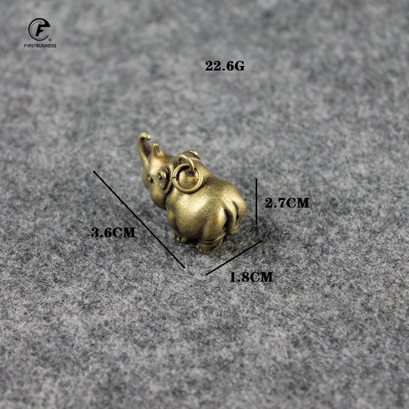 Handmade Pure Copper Cute Rhinoceros Miniatures Figurines Solid Vintage Brass Rhino Ornaments Tea Pets Desktop Decorations Craft