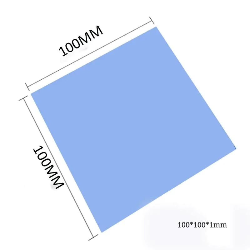 1Pc/2Pcs High Thermal Conductivity Thermal Pad 100X100Mm Silicone Cooling Pad 1.0Mm For Cpu Gpu Laptop Heatsink