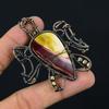 Turtle Shaped Mookaite Gemstone Copper Wire Wrap Handmade Pendant Jewelry For Wedding Gift