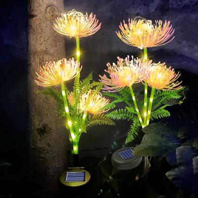 Flower Solar Light Realistic IP65 Waterproof Weather-resistant Outdoor Garden Pathway Yard Lawn Ground Stake LED Decoration Lamp ADM