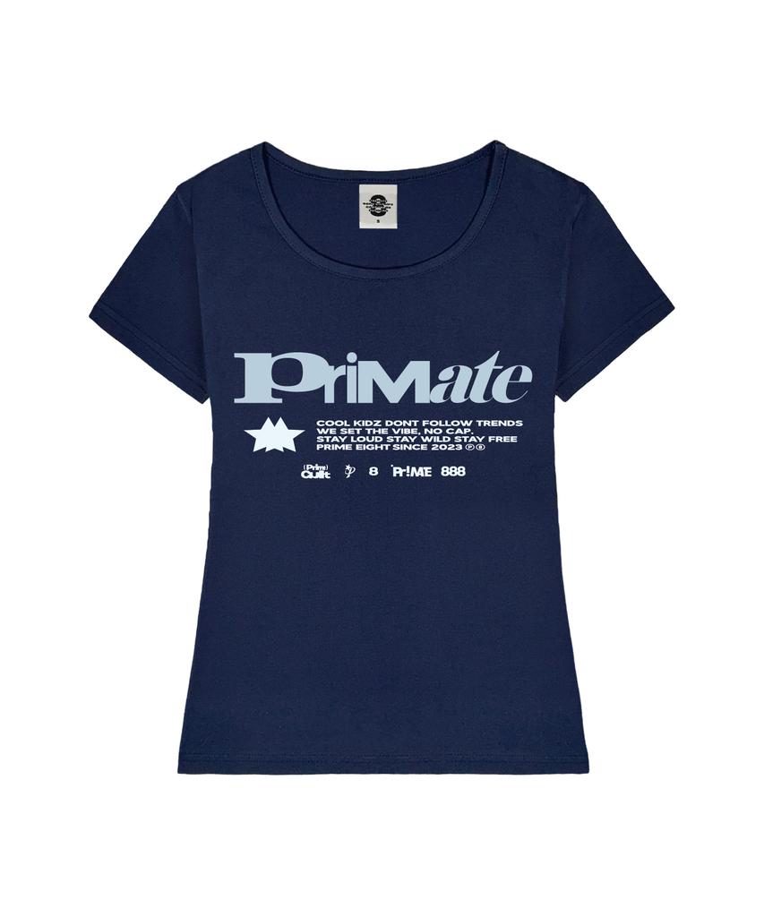 PRIMATE Rush Women'S U-Neck Slim Fit Short Sleeve T-Shirt 6 Colors