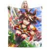 Uma Musume Pretty Derby Blanket Velvet  Winter   Multifunction Warm Throw Blanket for Bedding Office Bedspreads