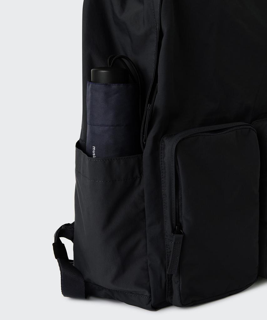 Musinsa Standard Crinkle Two-Pocket Backpack [Black]