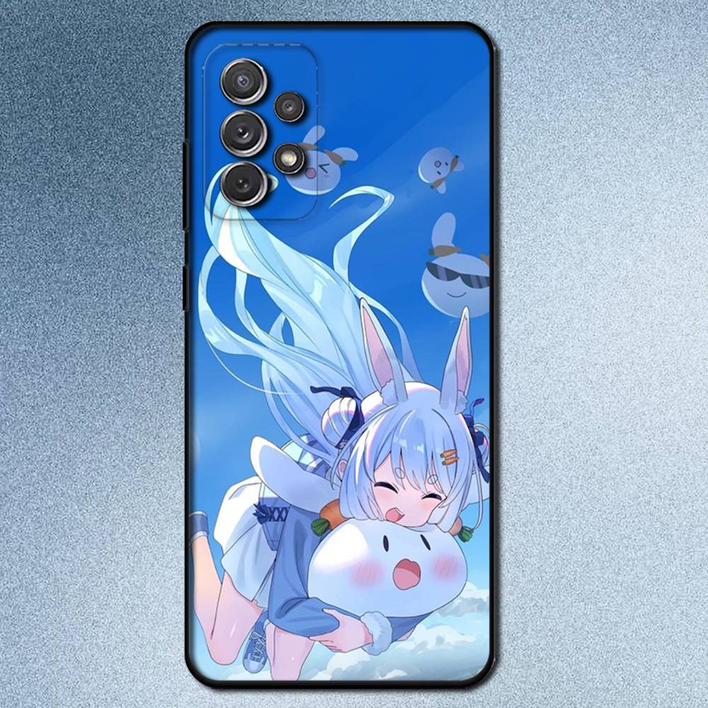 U-Usada Pekora H-Hololive Phone Case For Samsung S 9,10,21,30,22,23,24,25,Ultra,Plus,Lite,FE,4,5G Black Soft Precise