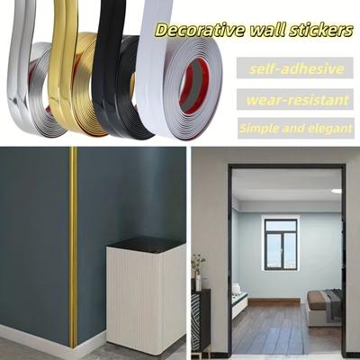 Self - Adhesive Wall Corner Decorative Strip PVC Tape Ideal for Home Decoration Protects Against Knocks On Furniture Edges
