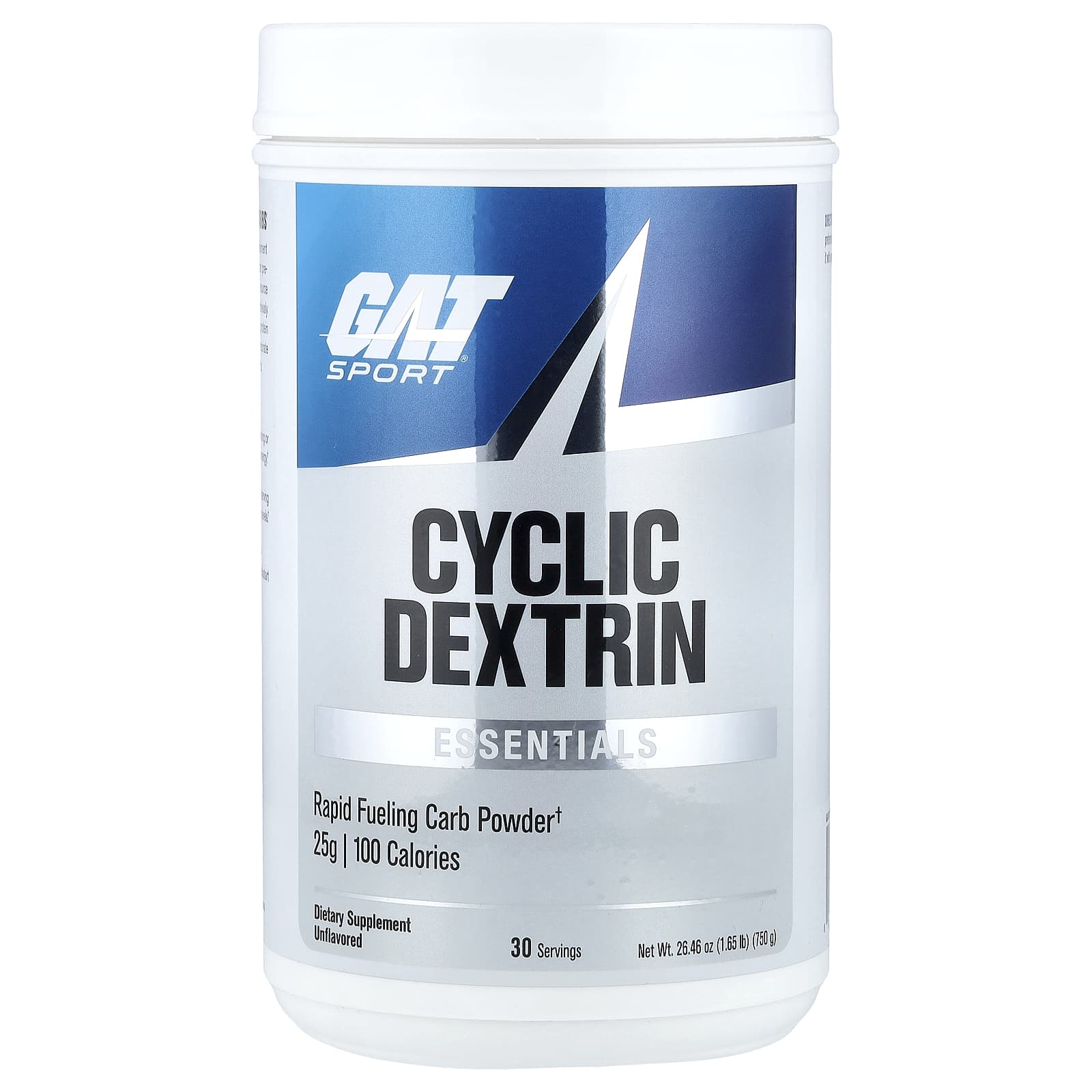 

GAT, Sport, Essential, Cyclic Dextrin, Unflavored, 750g (1.65lb)
