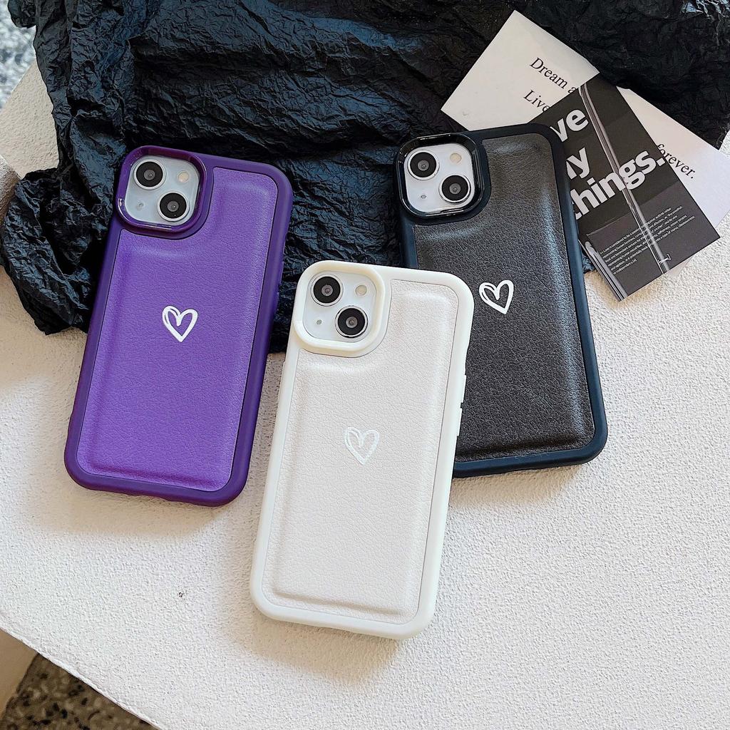 Custodie Amore Carine Per Iphone Xsmax Xr X 11 13promax 12 Promax 14 Pro Max Plus Cartoon Pelle Cuore Ins Silicone Morbido Custodia per Telefono