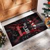 The Clash Crystal Velvet Rug, Custom Name Text Personalized Non‑Slip Floor Mat for Home Decor Gift