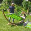 LA SIESTA Hammock with bar single size Alisio 1 Hamactex for outdoor use ALR14 [for person] (Lime ALR14-48)