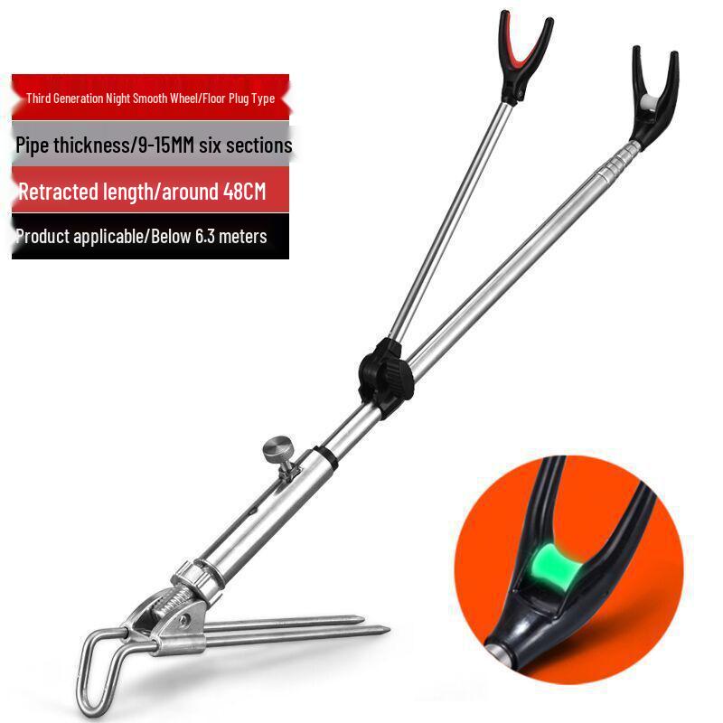 Stainless Steel Fishing Rod Holder and Ground Stake