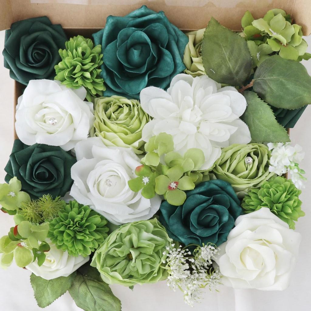 Handmade Silk Botanical Bouquet Fresh-Looking Textile Rose Arrangement with
