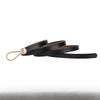 Casual Ladies Leather Thin Belt With Minimalist Knot Design And Alloy Closure