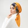 Print Muslim Hijabs Women Turban Head Wrap Cancer Bandanna Cap Chemo Hair Loss Cover Beanie Headscarf