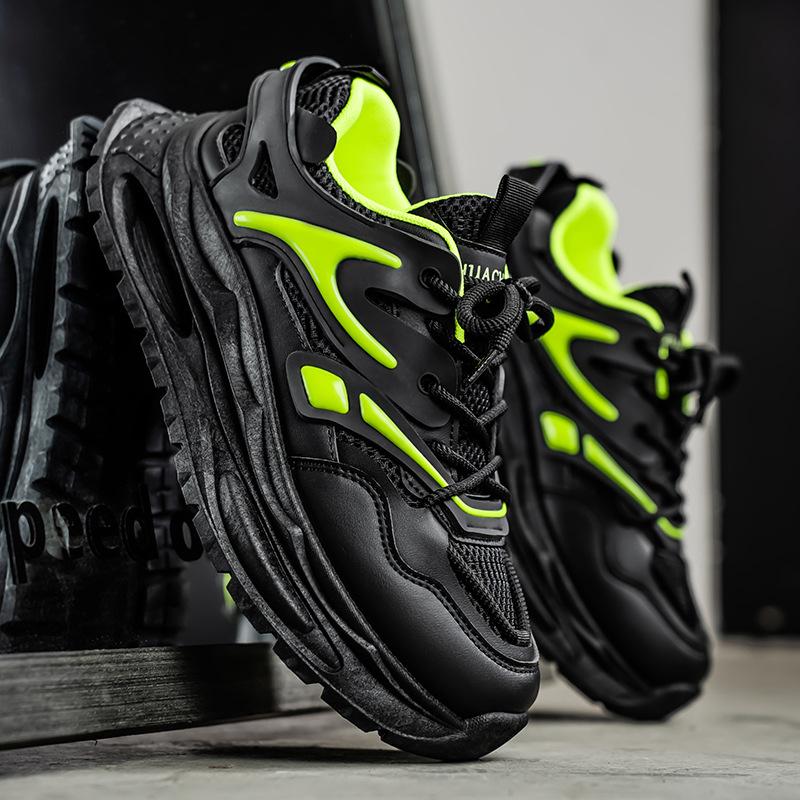 

Men s shoes 2025 summer new outdoor mesh breathable fashion handsome casual shoes men s platform heightening sports shoes 39
