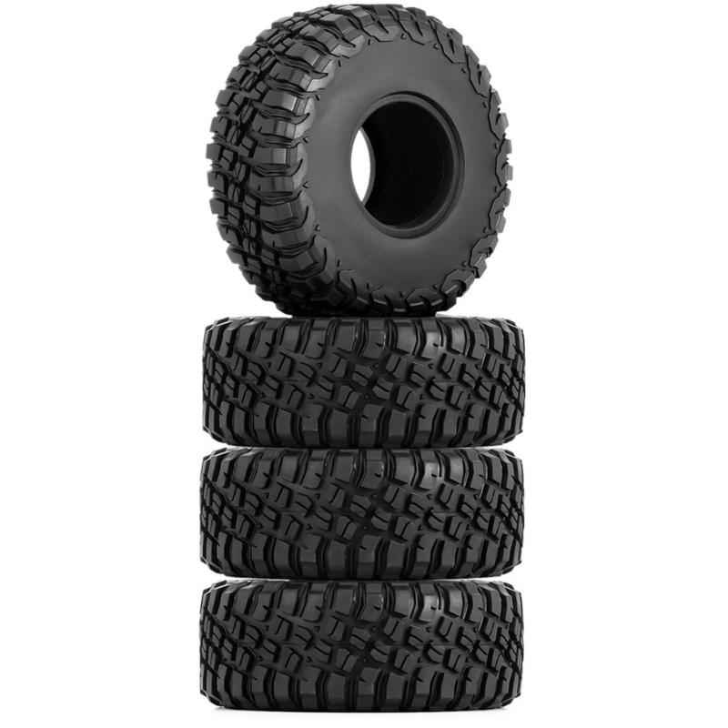 RC Tires 1.9inch 4Pcs RC Rubber Tyre Set Mud Wheel Tires for 1:10 RC Crawler SCX10 AXI03007 Gen8