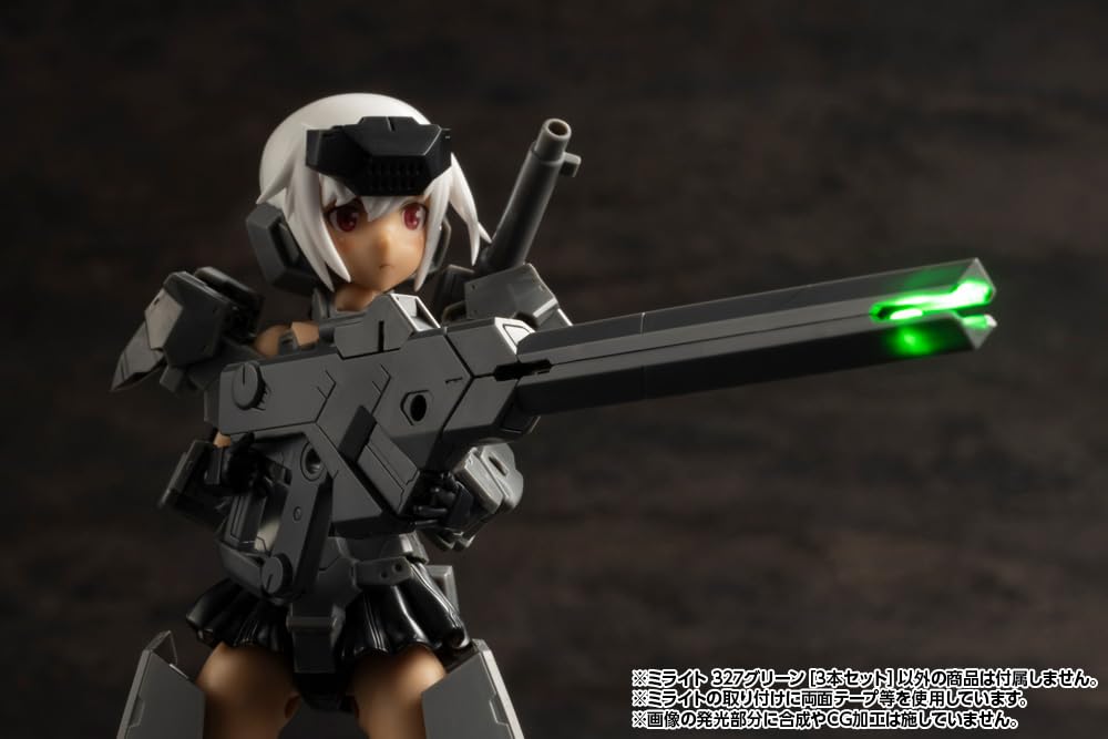 Kotobukiya M.S.G Modeling Support Goods Milight 327 Green [Set of 3] Approx. 27mm In Length Non-Scale Plastic Model