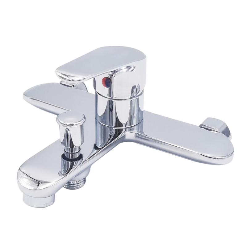 Wall Mounted Brass Shower Bathtub Tap Bath Shower Faucet Mixer 2613 (as the picture,In-Wall B & S Faucets)