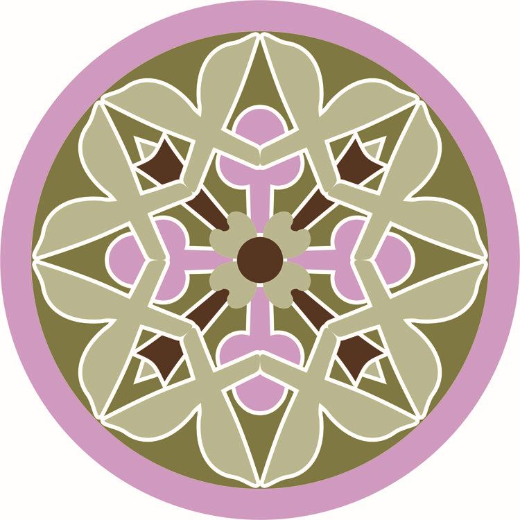 Round Retro Ethnic Style Carpet Living Room Coffee Table Bedroom Computer Chair Hanging Basket Non-slip Floor Mat