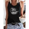 Retro Lipstick Design Retro Printed Tank Top