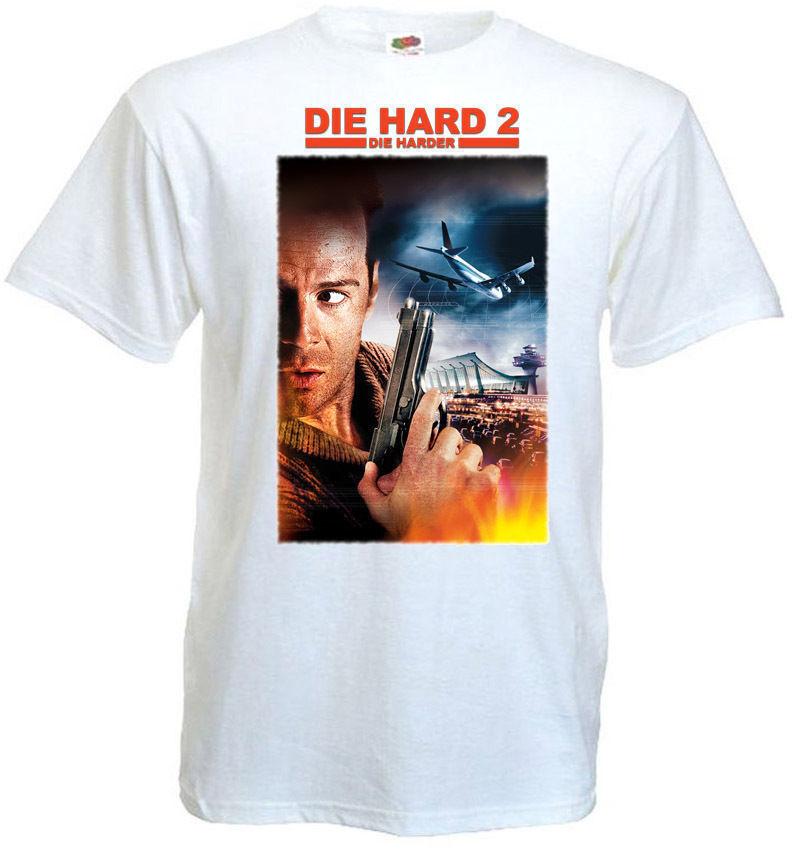 

26 Die Hard 2 T shirt white movie poster all sizes S-5XL Unisex T-Shirt M