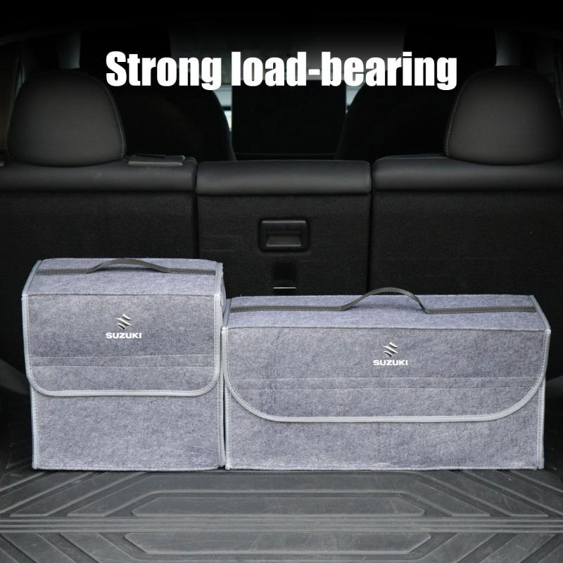 Car Soft Felt Storage Bag Organizer Cars Foldable Trunk Bag For Suzuki Grand Swift Jimny Vitara Baleno SX4 XL-7 GW250 Accessories
