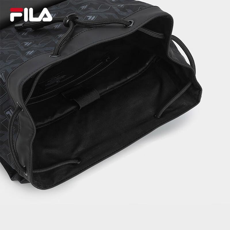FILA Men's Black Warrior Casual Flip-Top Backpack