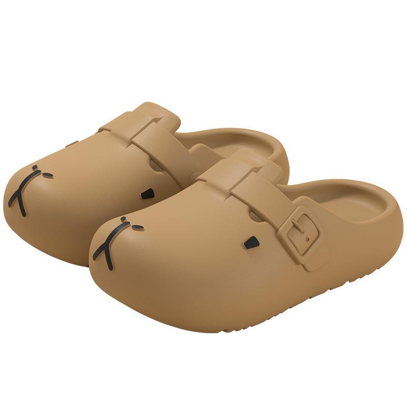 Children's summer cartoon fashion sandals for boys and girls, non-slip soft-soled beach shoes, kids' closed-toe Birkenstock shoes