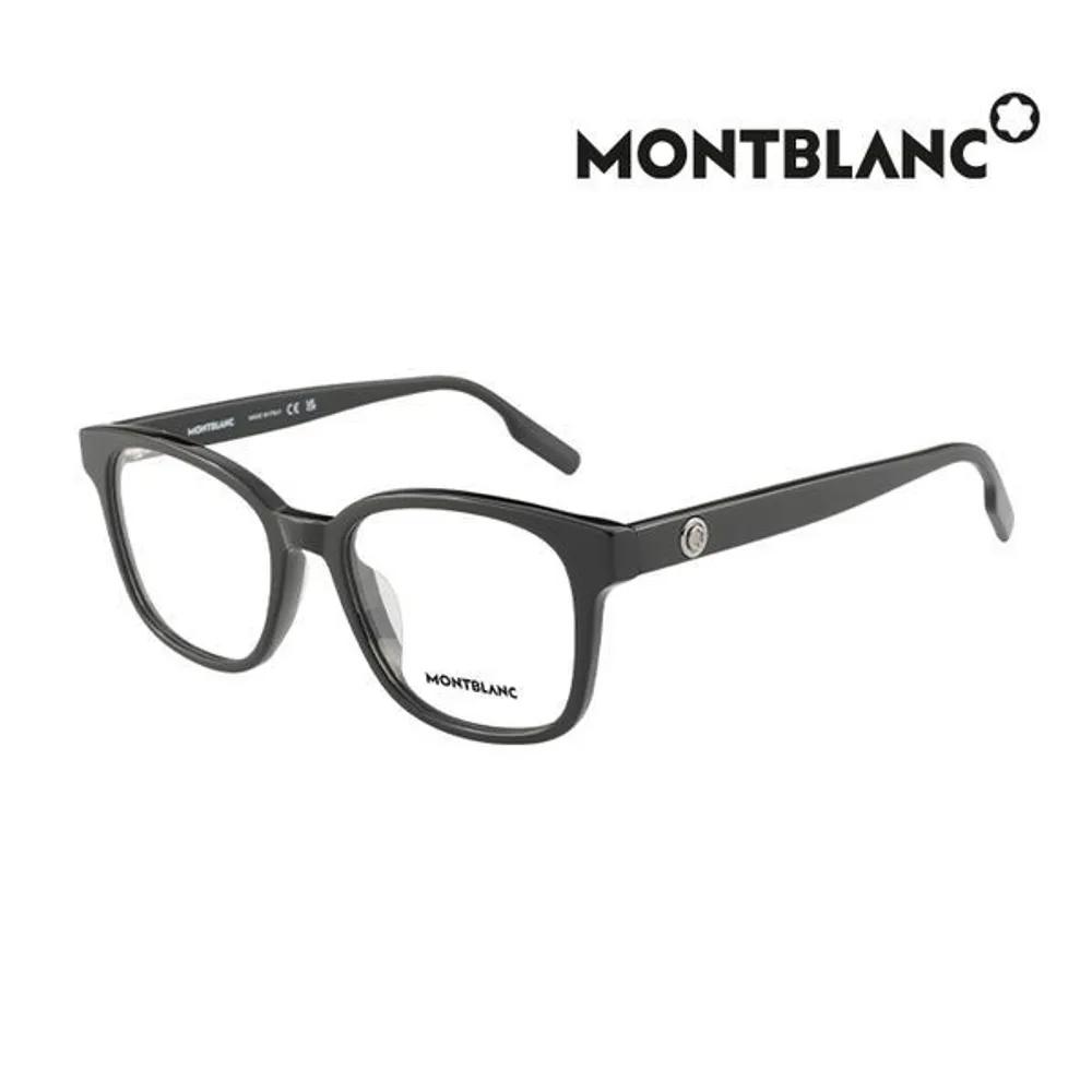 

Montblanc Eyeglass Frames MB0180OK 001 Square Horn-rimmed Glasses for Women and Men MB0180OK 001_I [54]