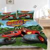 Monster Machines Bedding 3 Piece Set HD Print Duvet Cover Pillowcases for Teens Adult Bedroom Decoration Christmas Gift