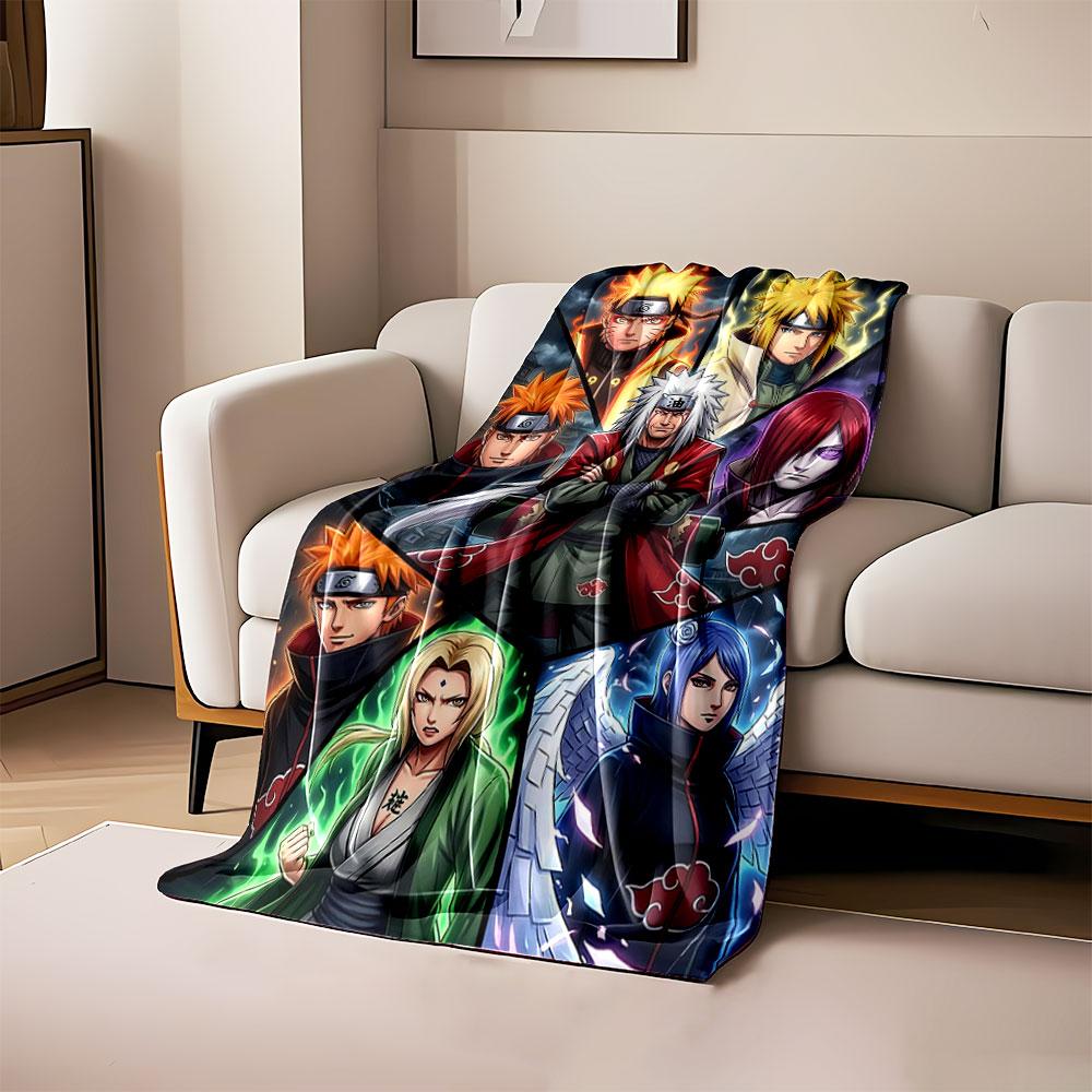 

The pattern displays seven characters in dynamic stances with vibrant effects. for all seasons blanket lunch break throw gift 80cm x 120cm