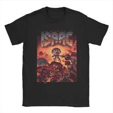 Awesome The Binding of Isaac Video Game T-Shirt Men O Neck Pure Cotton T Shirts Cartoon 90s Short Sleeve Tees Plus Size Tops Trendy Unisex Clothing