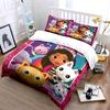 Colorful Cartoon Cat Bedding Set Bedding Duvet Cover Set Duvet Cover Pillowcases (1 * Duvet Cover 2 * Pillowcases, Without Duvet Insert)